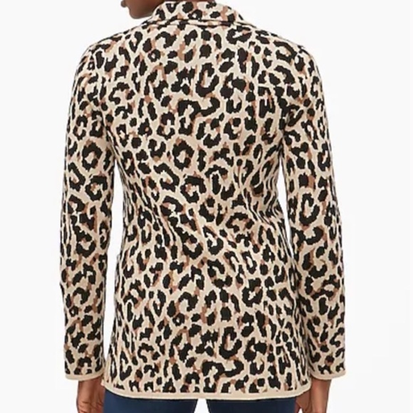 J.CREW Leopard sweater-blazer - Picture 2 of 9